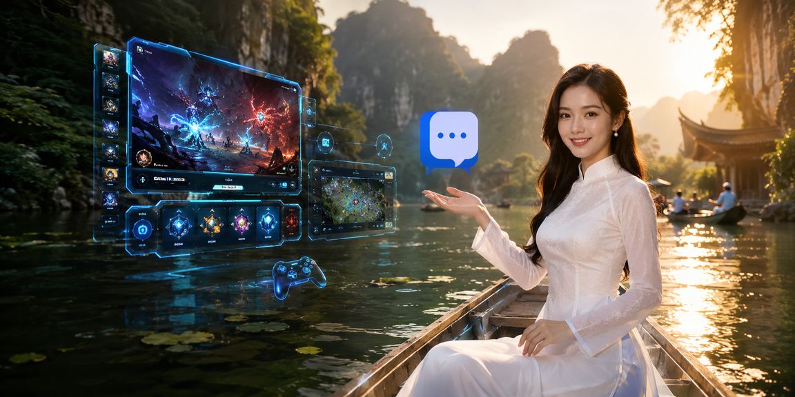 Ninh Bình esports Người chơi esports tại Ninh Bình trong trang phục áo dài truyền thống